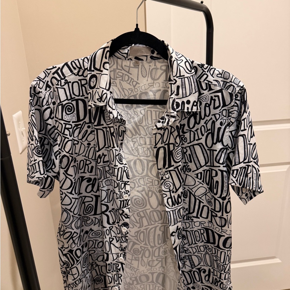 Dior Monogram Black and White Casual Shirt